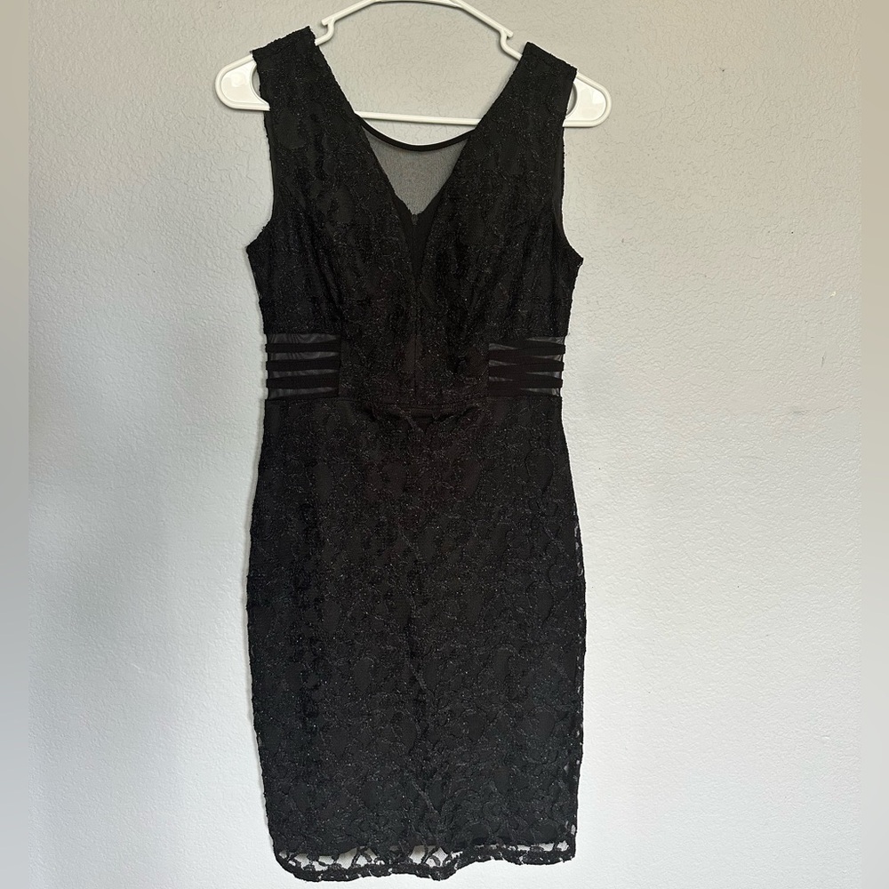 Elegant Black Lace Dress